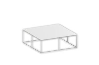 Couchtisch Slim Irony von Zeus in matt weiss lackiert
