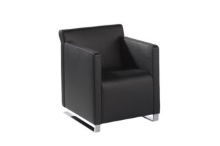 Sessel, Relaxsessel Quant von Cor in Leder mit Kufe
